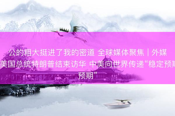 公的粗大挺进了我的密道 全球媒体聚焦 | 外媒：美国总统特朗普结束访华 中美向世界传递“稳定预期”
