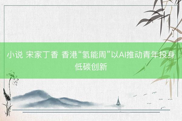 小说 宋家丁香 香港“氢能周”以AI推动青年投身低碳创新