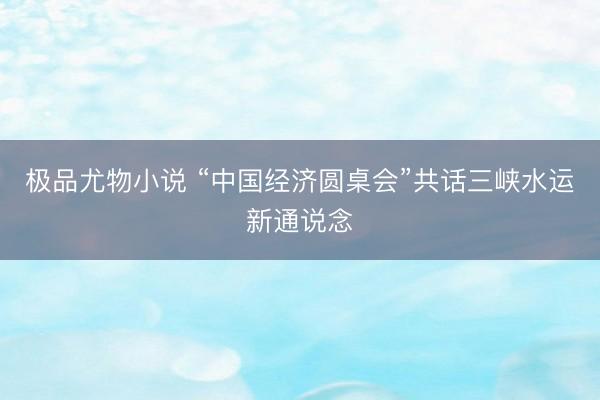 极品尤物小说 “中国经济圆桌会”共话三峡水运新通说念