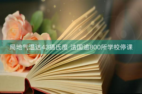 局地气温达43摄氏度 法国逾800所学校停课